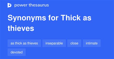 synonyms for thick|synonyms for thick as thieves.